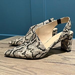 Cole Haas animal print leather shoes. Grand series. Size 7